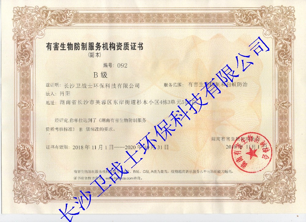 卫战士B级资质